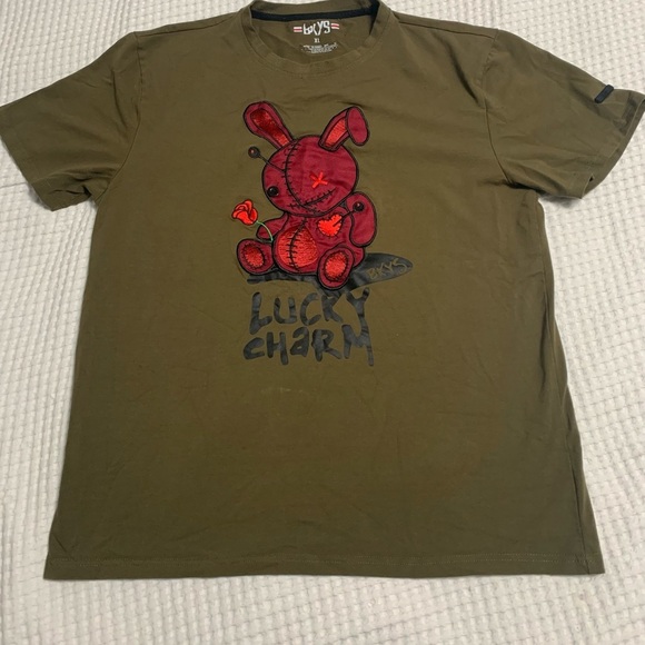 Blkys Other - BKYS - Black Keys Lucky Charm Tee Patch Olive Burgundy